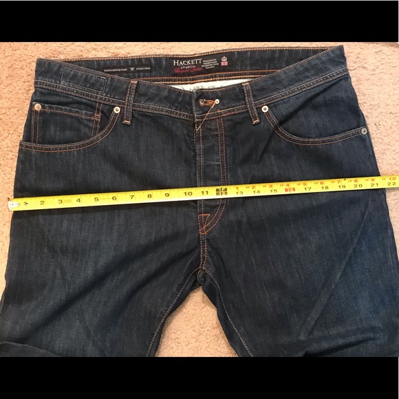 Hackett London Men's Newburg Slim Vintage Wash 36R Jeans - Picture 11 of 16